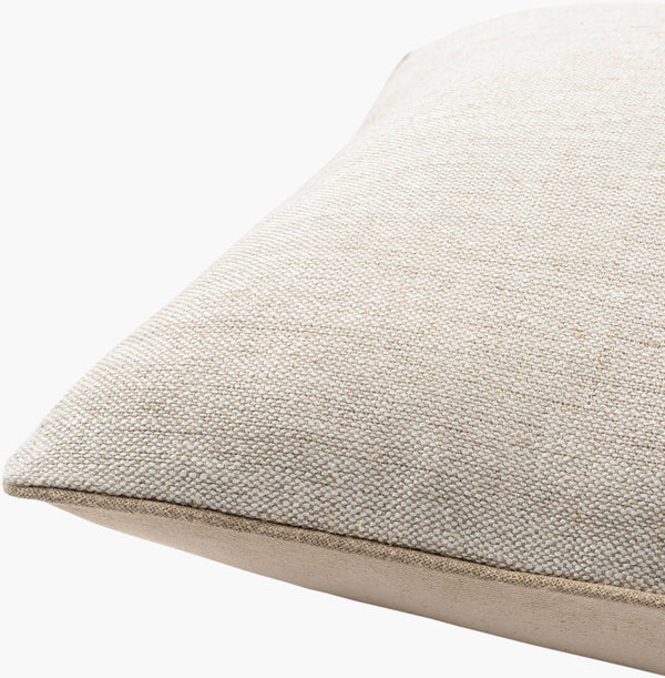 Surya Betty 18"X18" Rustic Charm Accent Pillow - Cozy Linen & Cotton Blend For Stylish Home Decor Cream Linen,Cotton Ett001-2020d
