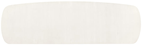 Hooker Furniture Melange Bow-Front Credenza In Crisp White Figured Maple Veneer — 72" Storage Console W/ Soft-Close Doors 628-75010-05