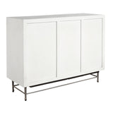 5-Drawer Accent Chest with Cabinet White with Crisp White finish with Cane Finish P301551 Pulaski Furniture