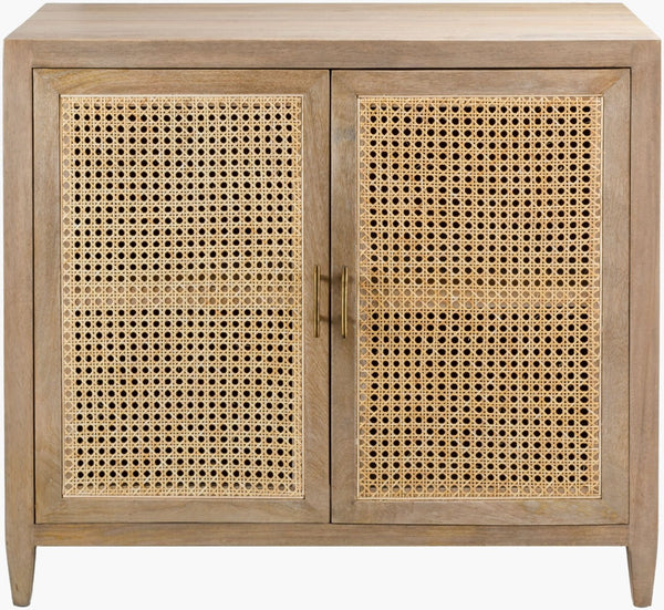 Livabliss Etewah Handcrafted Rattan and Wood Storage Cabinet Bohemian Artisan Living Room Accent ETW-001