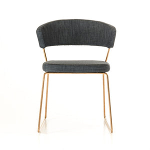 VIG Furniture Ashland Grey Upholstered Dining Chairs Set Of 2 With Rose Gold Stainless Frame — Modern Comfort & Durability VGEUMC-8349CH-G-GRY
