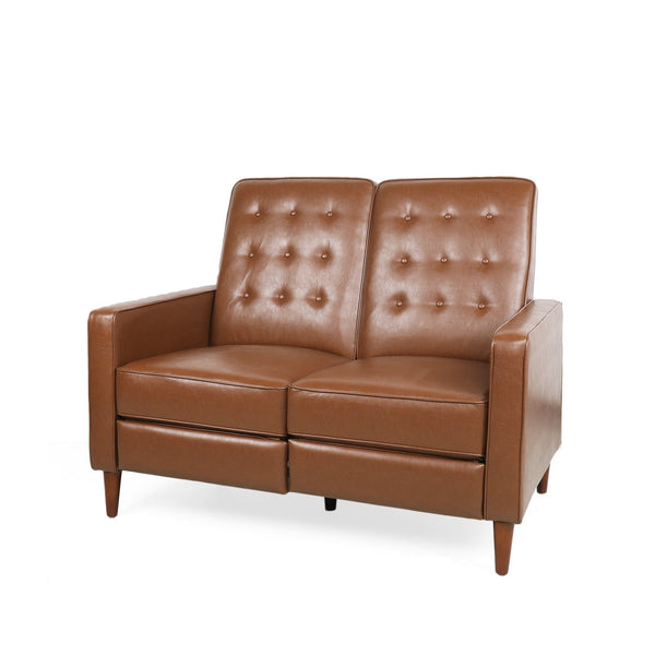 English Elm Christopher Knight Home® - DOUBLE Recliner Fabric Sofa with Plush Cushions and Space-Saving Design for Living Rooms, 49"L Light Brown 72478.00