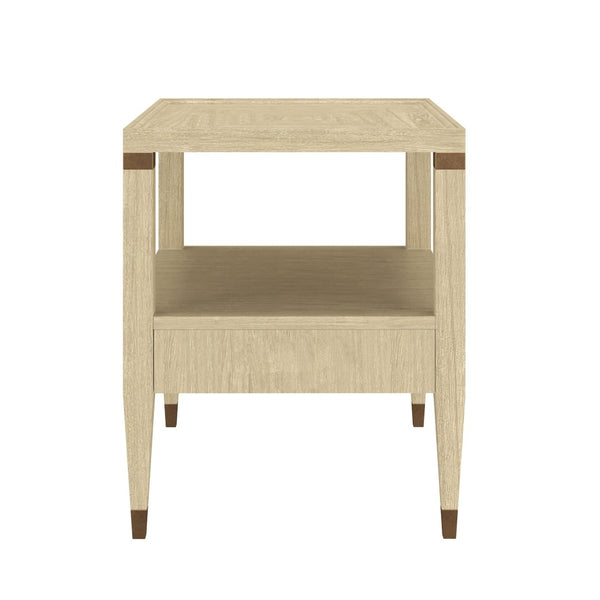 A.R.T. Furniture Eave Contemporary End Table with Concealed Storage, Two-Tier Design & Elegant Tapered Legs for Modern Spaces 436304-1825