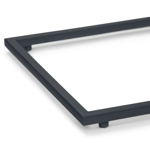 English Elm Garner Modern Industrial Tray Top C Side Table in Black - Handcrafted Metal, Removable Serving Tray, Versatile End/Table 23.2" H B136P158669