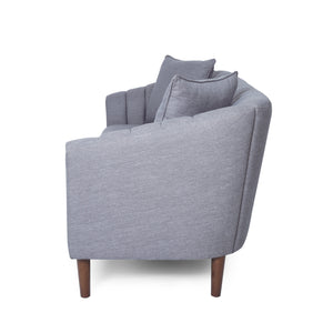 English Elm Christopher Knight Home® - 3-Seater Sofa - Elegant Grey Upholstered Comfort With Accent Pillows For Modern Living Spaces 66957.00AGRY_66957.00BGRY