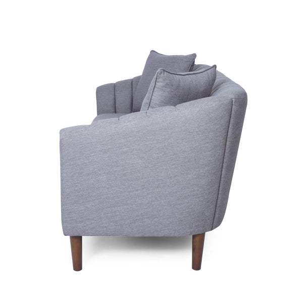 English Elm Christopher Knight Home® - 3-Seater Sofa - Elegant Grey Upholstered Comfort With Accent Pillows For Modern Living Spaces 66957.00AGRY_66957.00BGRY