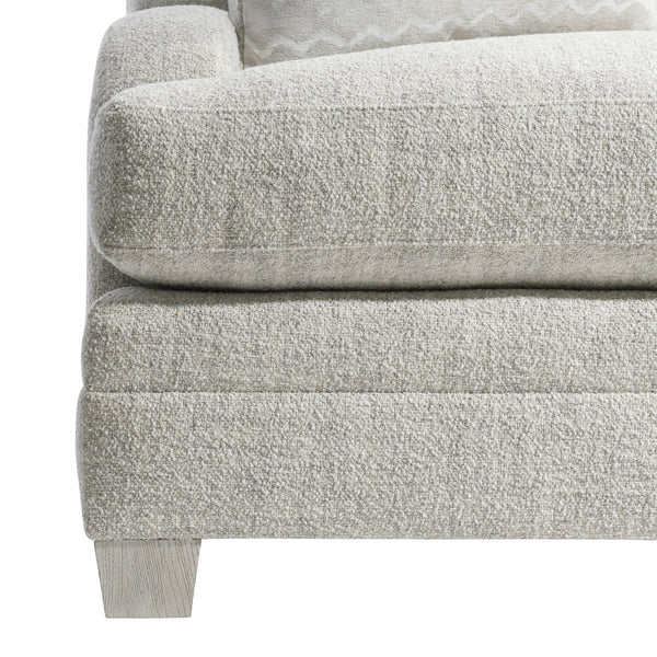 Bernhardt Bernhardt Rollins Fabric Chair In Weathered Bone — Plush Feather-Down Seat, Low Arms, Made-To-Order P7102A