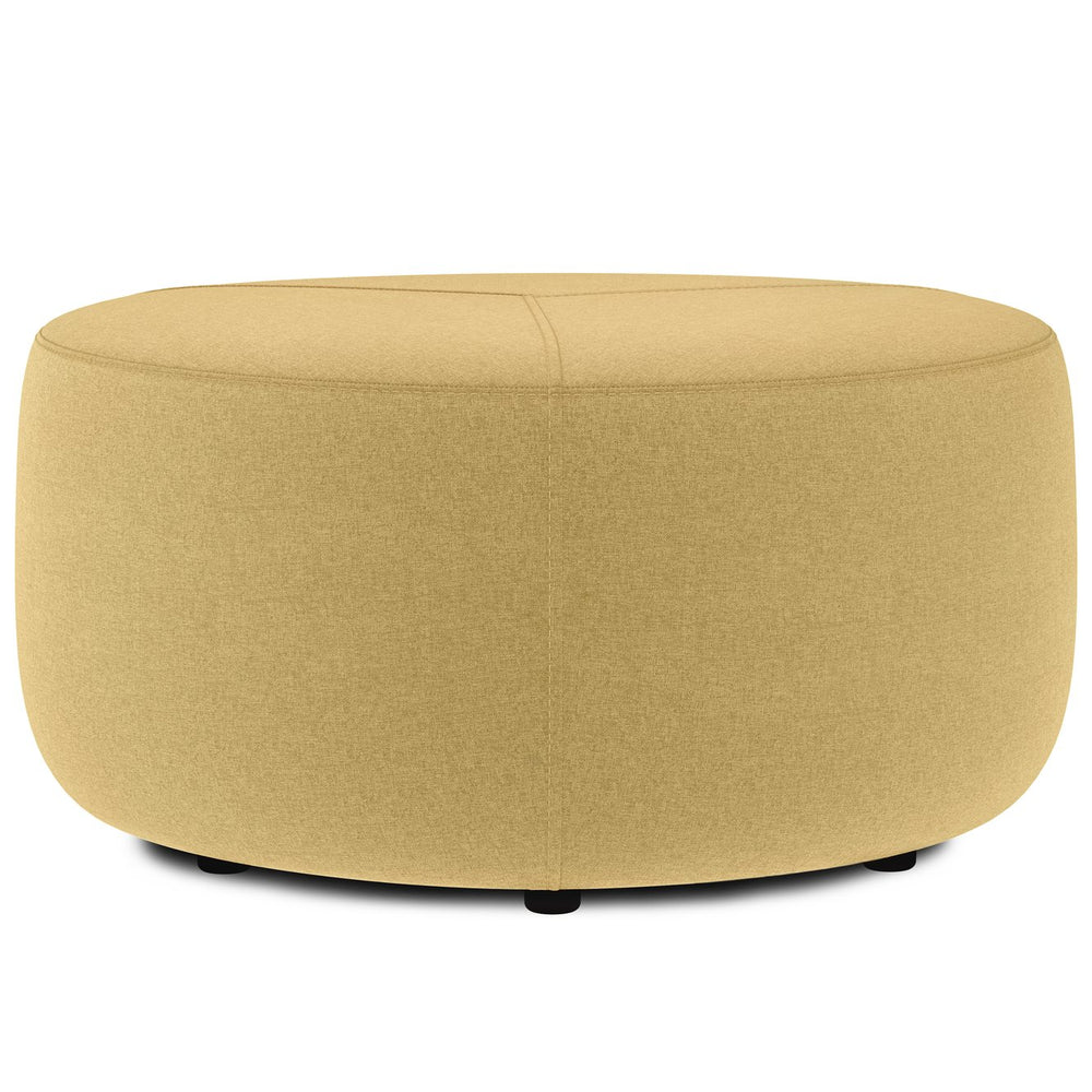 English Elm Moore Large Ottoman In Dijon Yellow - Versatile Accent Piece For Seating, Footrest & Coffee Table B136P159243