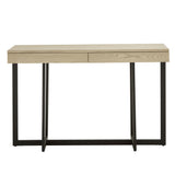 Homelegance By Top-Line Saskai Wood Finish Sofa Table with Two Drawers Ivory White MDF