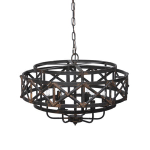 Park Hill Metal Industrial Trestle Chandelier ELH80656