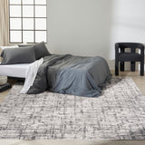 Nourison Calvin KleinCK950 Rush CK952 Machine Made Power-loomed No Border Indoor Only Modern  Rug Ivory,Grey, Ivory Grey High Pile, 100% Polypropylene,Low Pile, 100% Polyester 99446819123