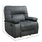 Parker House Chapman - Polo Manual Glider Reclining Sofa And Two Recliners Grey 94% Polyester,6% Nylon (W) Mcha-311-pol