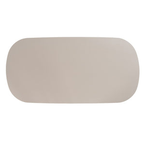 VIG Furniture Evermore Grey Faux Cement Oval Dining Table — Seats 6, Double Pedestal, Durable Manufactured Wood Finish VGGM-1752-GRY