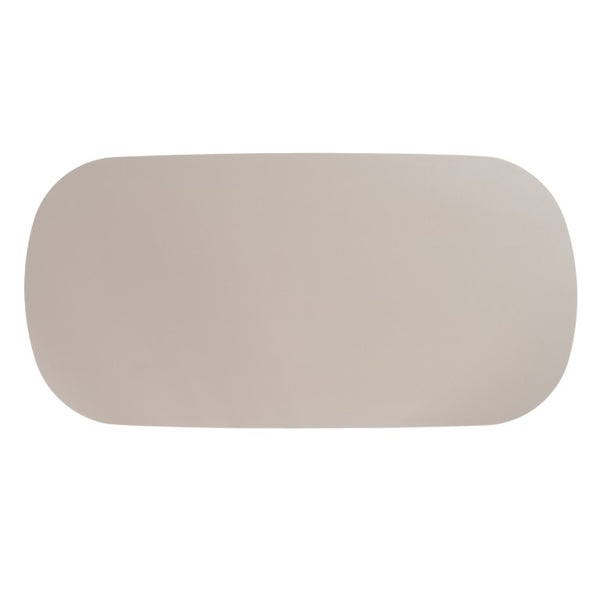 VIG Furniture Evermore Grey Faux Cement Oval Dining Table — Seats 6, Double Pedestal, Durable Manufactured Wood Finish VGGM-1752-GRY