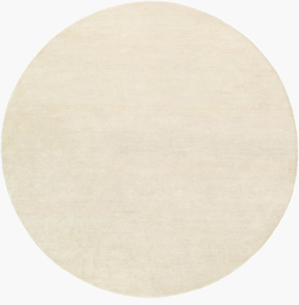 Surya Evergreen 10' X 14' Handmade Wool Rug - Modern Minimalist Design With Unique Fringe Detail Ivory Wool Evg2305-8rd