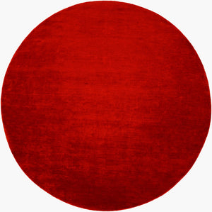 Surya Evergreen 10' X 14' Handmade Wool Rug - Modern Minimalist Design With Unique Fringe Detail Burnt Sienna Wool Evg2306-6rd