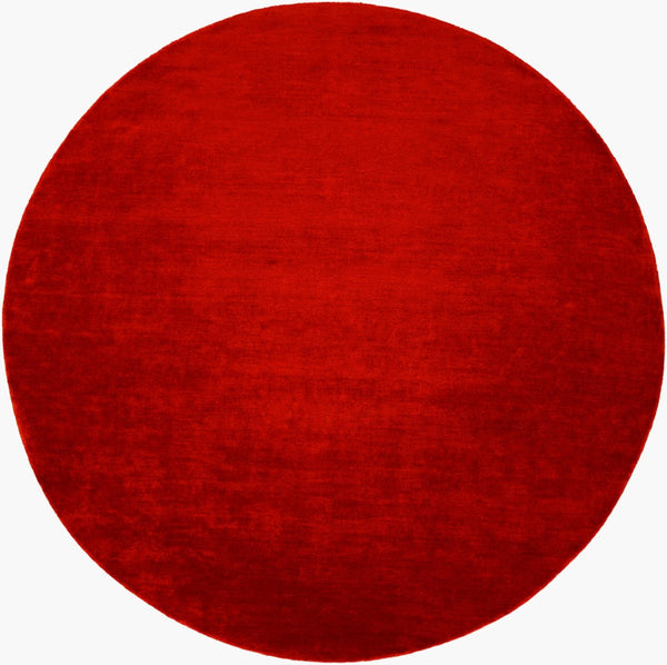 Surya Evergreen 10' X 14' Handmade Wool Rug - Modern Minimalist Design With Unique Fringe Detail Burnt Sienna Wool Evg2306-6rd