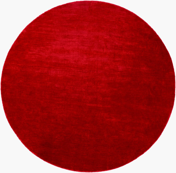 Surya Evergreen 10' X 14' Handmade Wool Rug - Modern Minimalist Design With Unique Fringe Detail Burgandy Wool Evg2307-8rd