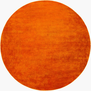 Surya Evergreen 10' X 14' Handmade Wool Rug - Modern Minimalist Design With Unique Fringe Detail Rust Wool Evg2308-8rd