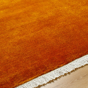 Surya Evergreen 10' X 14' Handmade Wool Rug - Modern Minimalist Design With Unique Fringe Detail Rust Wool Evg2308-6sq