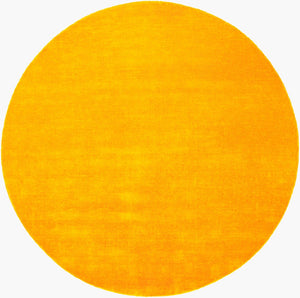 Surya Evergreen 10' X 14' Handmade Wool Rug - Modern Minimalist Design With Unique Fringe Detail Goldenrod Wool Evg2309-8rd