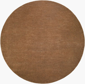 Surya Evergreen 10' X 14' Handmade Wool Rug - Modern Minimalist Design With Unique Fringe Detail Chestnut Wool Evg2314-6rd