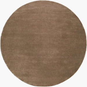 Surya Evergreen 10' X 14' Handmade Wool Rug - Modern Minimalist Design With Unique Fringe Detail Umber Wool Evg2316-10rd