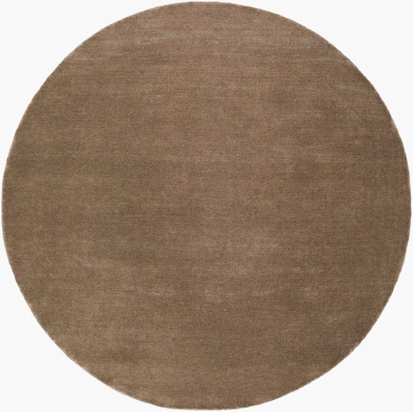 Surya Evergreen 10' X 14' Handmade Wool Rug - Modern Minimalist Design With Unique Fringe Detail Umber Wool Evg2316-10rd