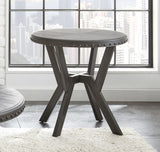 English Elm Steve Silver - Alamo - Round End Table - Gray