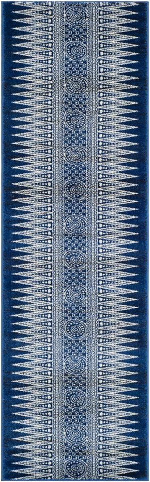 Safavieh Evoke 226 Power Loomed  Rug Royal / Ivory EVK226A-4