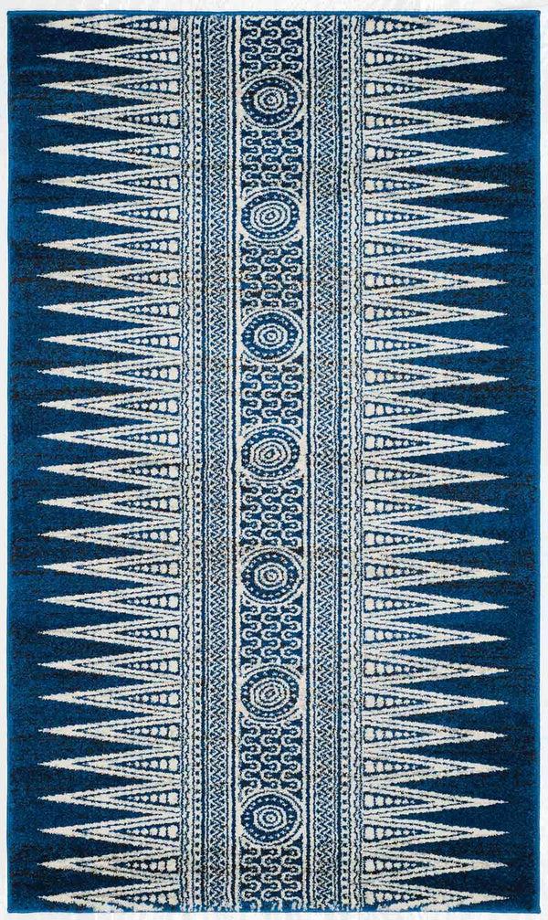 Safavieh Evoke 226 Power Loomed  Rug Royal / Ivory EVK226A-4