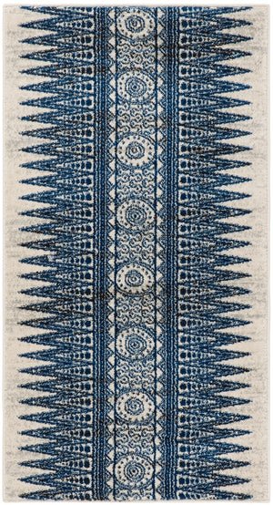Safavieh Evoke 226 Power Loomed  Rug Ivory / Blue EVK226C-4