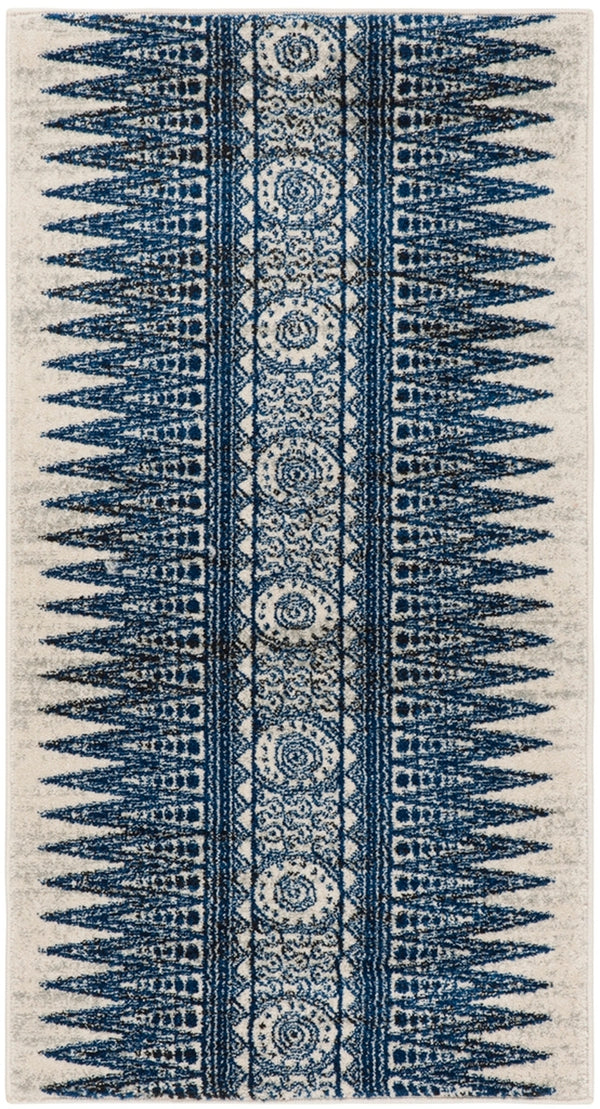 Safavieh Evoke 226 Power Loomed  Rug Ivory / Blue EVK226C-4