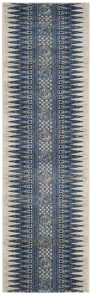 Safavieh Evoke 226 Power Loomed  Rug Ivory / Blue EVK226C-4