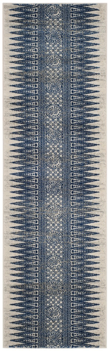 Safavieh Evoke 226 Power Loomed  Rug Ivory / Blue EVK226C-4