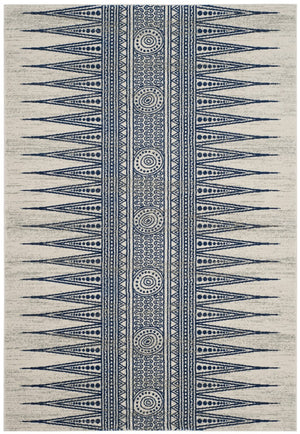 Safavieh Evoke 226 Power Loomed  Rug Ivory / Blue EVK226C-4