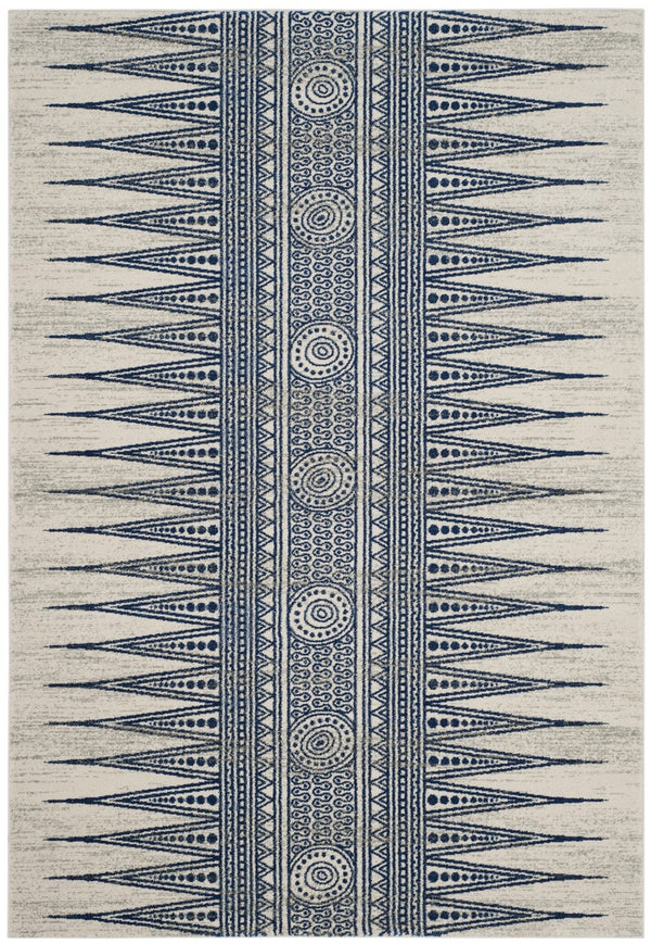 Safavieh Evoke 226 Power Loomed  Rug Ivory / Blue EVK226C-4