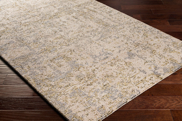 Surya Evoke Modern 2' X 3' Handmade Area Rug – Soft Viscose & Wool Blend For Comfort And Durability Mustard Wool,Viscose Evk2301-268