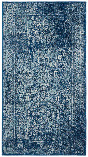 Safavieh Evoke 256 Power Loomed  Rug Navy / Ivory EVK256A-5SQ