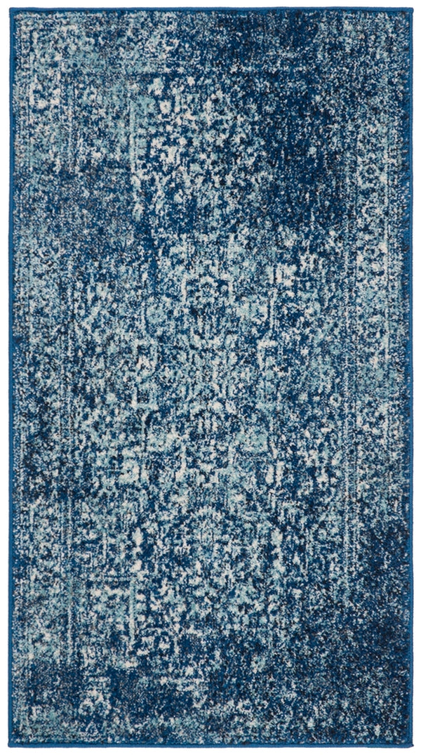Safavieh Evoke 256 Power Loomed  Rug Navy / Ivory EVK256A-5SQ