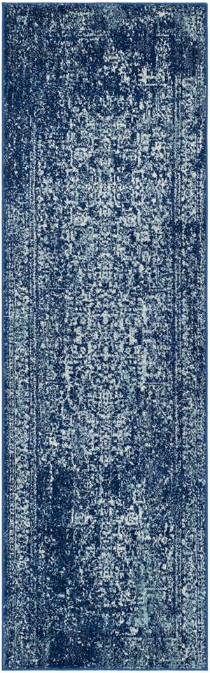 Safavieh Evoke 256 Power Loomed  Rug Navy / Ivory EVK256A-5SQ