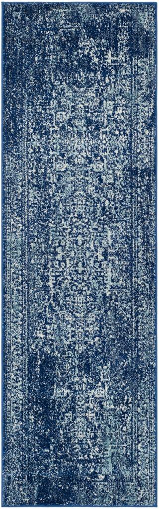 Safavieh Evoke 256 Power Loomed  Rug Navy / Ivory EVK256A-5SQ