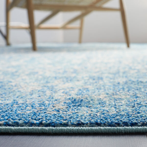 Safavieh Evoke 256 Power Loomed  Rug Blue / Ivory EVK256C-5SQ