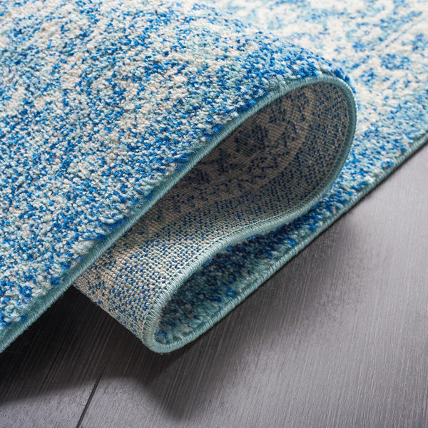 Safavieh Evoke 256 Power Loomed  Rug Blue / Ivory EVK256C-5SQ