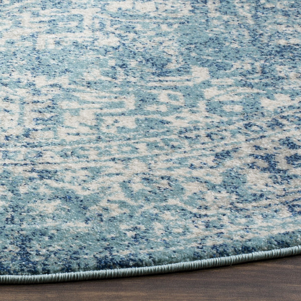 Safavieh Evoke 256 Power Loomed  Rug Blue / Ivory EVK256C-5SQ