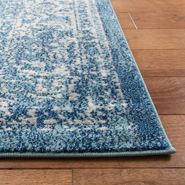 Safavieh Evoke 256 Power Loomed  Rug Blue / Ivory EVK256C-5SQ
