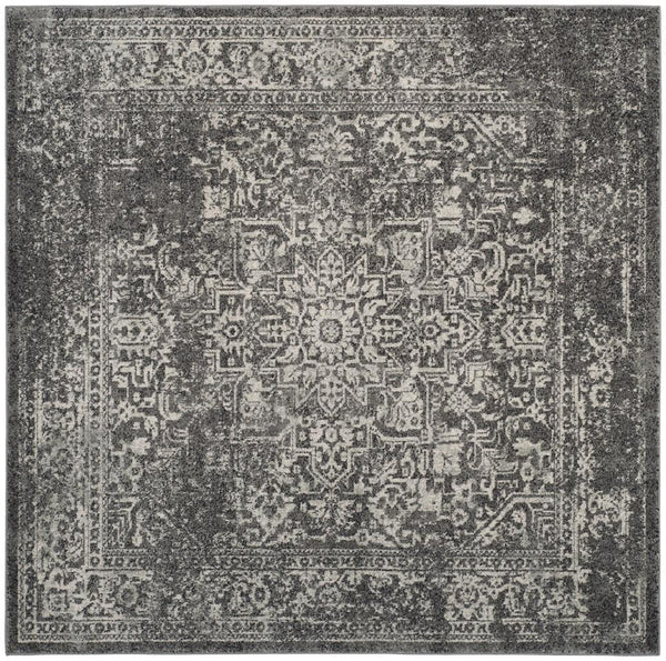Safavieh Evoke 256 Power Loomed  Rug Grey / Ivory EVK256D-5SQ