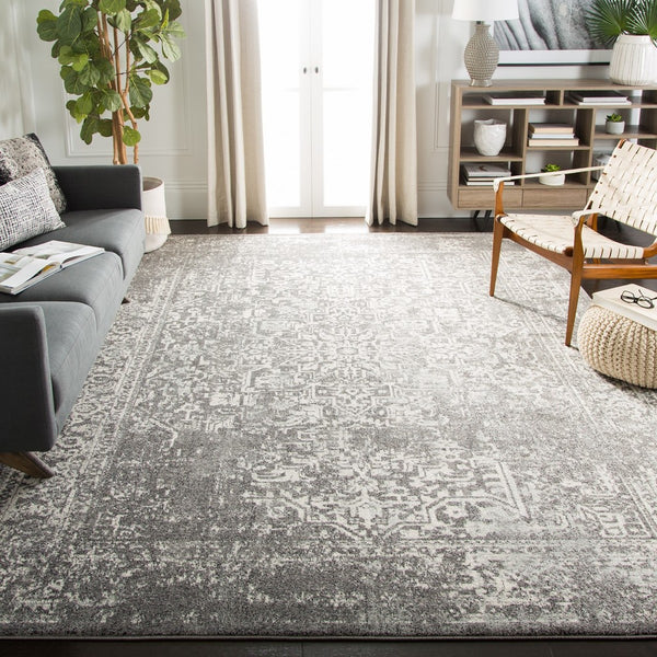 Safavieh Evoke 256 Power Loomed  Rug Grey / Ivory EVK256D-5SQ