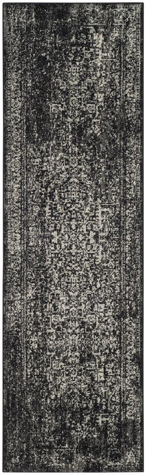 Safavieh Evoke 256 Power Loomed  Rug Black / Grey EVK256R-5SQ