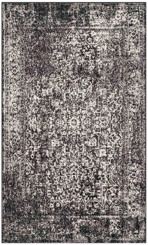 Safavieh Evoke 256 Power Loomed  Rug Black / Grey EVK256R-5SQ